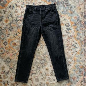 American eagle high-rise Tom girl black jean size 4